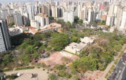 Vista aérea da Praça da Assembleia.