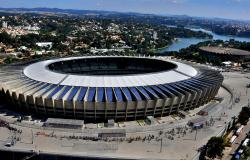 Fachada do MIneirão, na Pampulha. 