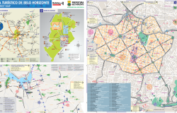 Quatro mapas de Belo Horizonte em uma mesma imagem: do entorno da capital mineira, do acesso, da Pampulha e do centro.