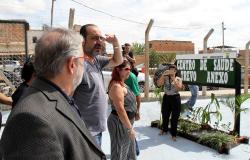 Secretário municipal de Saúde Jackson Machado Pinto, prefeito  de Belo Horizonte Alexandre Kalil e, gerente do Centro de Saúde Trevo Eny da Silva Praga visitam o Centro de Saúde Trevo - Anexo.